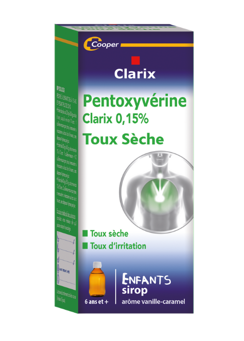 Clarix Toux Seche Enfants Pentoxyverine Sirop Ml Cooper